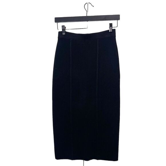 Diane Von Furstenberg Black Pencil Skirt - Picture 2 of 6